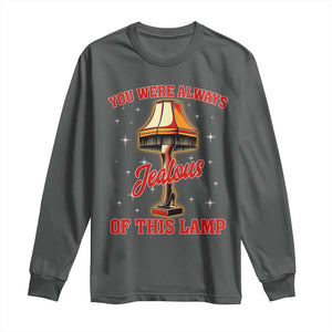 Funny Christmas Movie Long Sleeve Shirt You Were Always Jealous Of This Lamp Italian Leg Lamp TS11 Dark Heather Print Your Wear