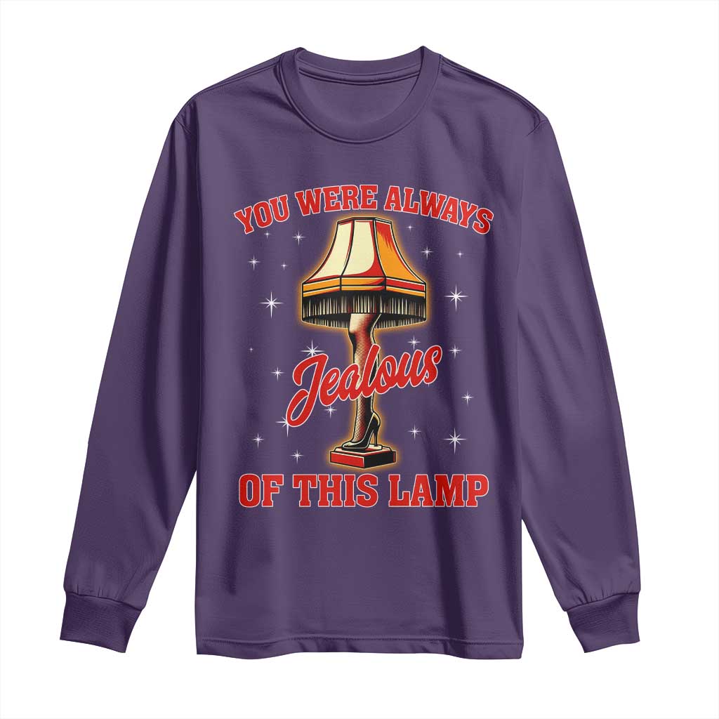 Funny Christmas Movie Long Sleeve Shirt You Were Always Jealous Of This Lamp Italian Leg Lamp TS11 Purple Print Your Wear