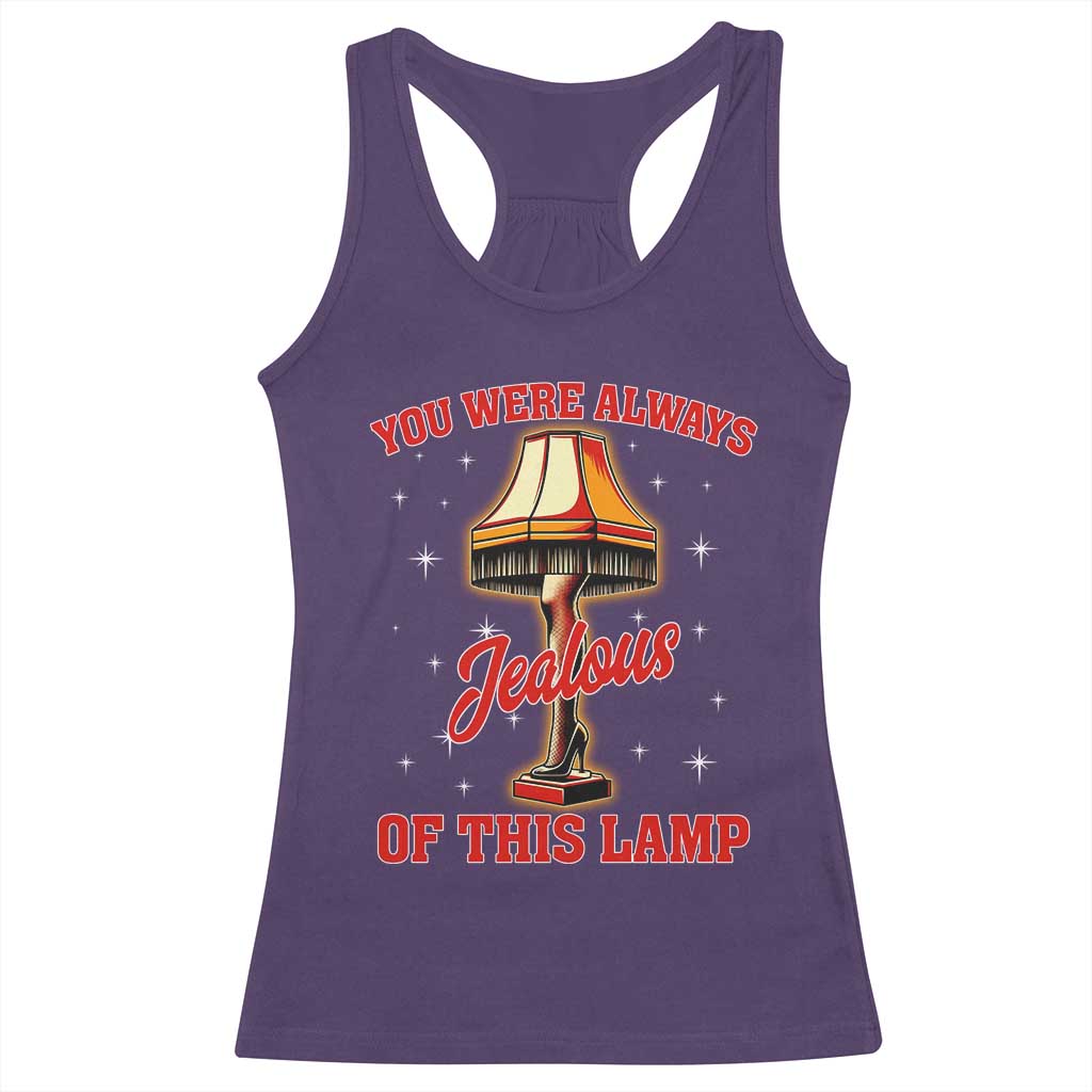 Funny Christmas Movie Racerback Tank Top You Were Always Jealous Of This Lamp Italian Leg Lamp TS11 Purple Print Your Wear