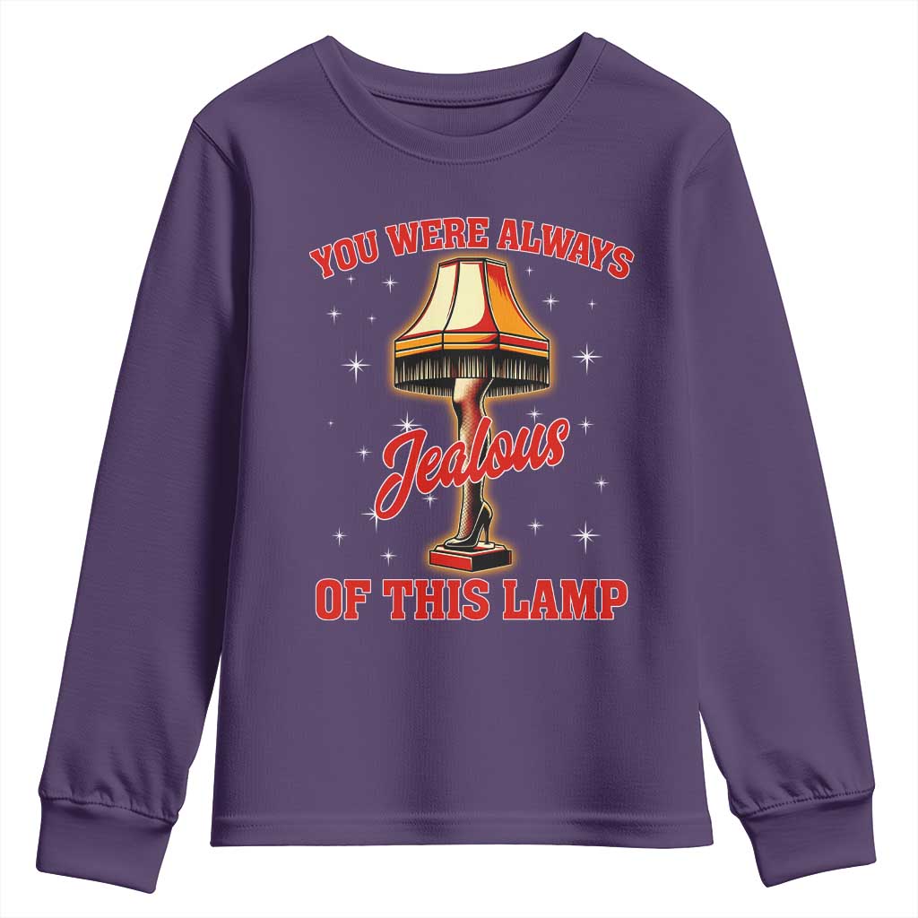 Funny Christmas Movie Youth Sweatshirt You Were Always Jealous Of This Lamp Italian Leg Lamp TS11 Purple Print Your Wear