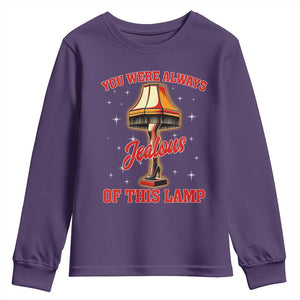 Funny Christmas Movie Youth Sweatshirt You Were Always Jealous Of This Lamp Italian Leg Lamp TS11 Purple Print Your Wear