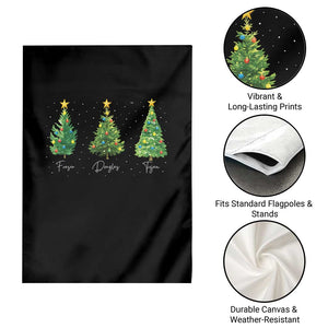 Funny Subtle FDT Resist Christmas Garden Flag Fraser Douglass Trojan Xmas Tree TS11 Print Your Wear