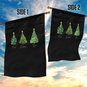 Funny Subtle FDT Resist Christmas Garden Flag Fraser Douglass Trojan Xmas Tree TS11 Print Your Wear