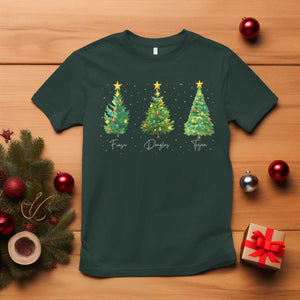 Funny Subtle FDT Resist Christmas T Shirt Fraser Douglass Trojan Xmas Tree TS11 Dark Forest Green Print Your Wear
