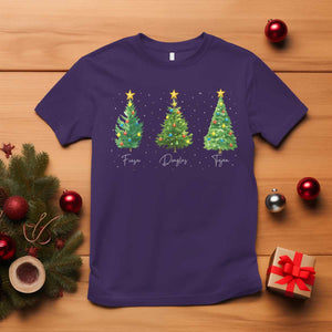 Funny Subtle FDT Resist Christmas T Shirt Fraser Douglass Trojan Xmas Tree TS11 Purple Print Your Wear