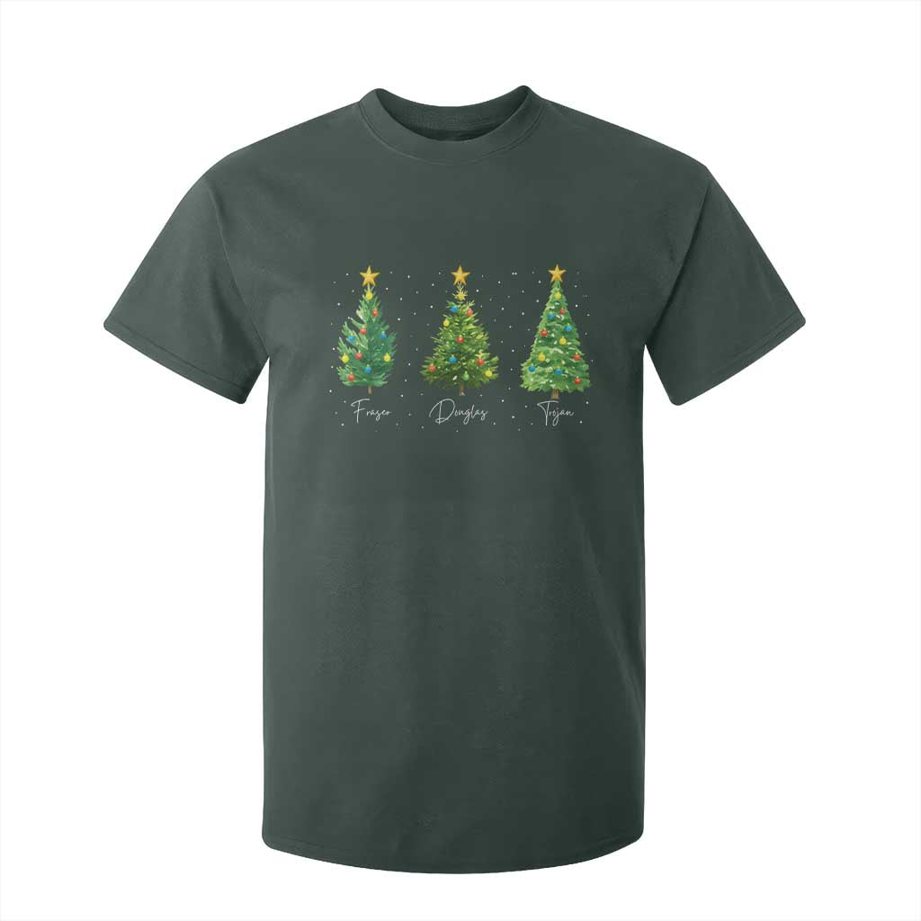 Funny Subtle FDT Resist Christmas T Shirt For Kid Fraser Douglass Trojan Xmas Tree TS11 Dark Forest Green Print Your Wear