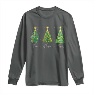 Funny Subtle FDT Resist Christmas Long Sleeve Shirt Fraser Douglass Trojan Xmas Tree - Print Your Wear