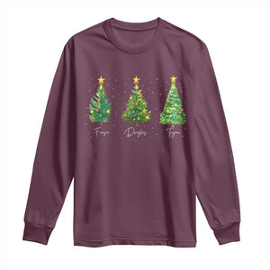 Funny Subtle FDT Resist Christmas Long Sleeve Shirt Fraser Douglass Trojan Xmas Tree - Print Your Wear