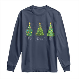 Funny Subtle FDT Resist Christmas Long Sleeve Shirt Fraser Douglass Trojan Xmas Tree - Print Your Wear