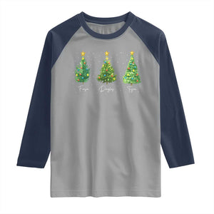 Funny Subtle FDT Resist Christmas Raglan Shirt Fraser Douglass Trojan Xmas Tree - Print Your Wear