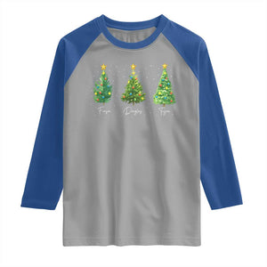 Funny Subtle FDT Resist Christmas Raglan Shirt Fraser Douglass Trojan Xmas Tree - Print Your Wear
