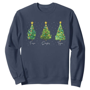 Funny Subtle FDT Resist Christmas Sweatshirt Fraser Douglass Trojan Xmas Tree - Print Your Wear