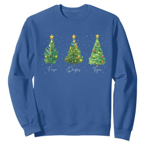 Funny Subtle FDT Resist Christmas Sweatshirt Fraser Douglass Trojan Xmas Tree - Print Your Wear
