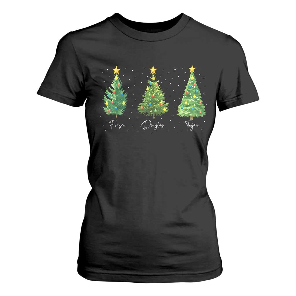 Funny Subtle FDT Resist Christmas T Shirt For Women Fraser Douglass Trojan Xmas Tree - Print Your Wear