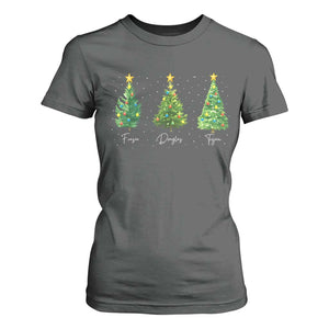 Funny Subtle FDT Resist Christmas T Shirt For Women Fraser Douglass Trojan Xmas Tree TS11 Dark Heather Print Your Wear