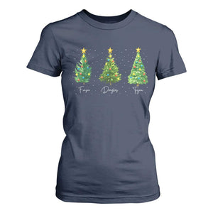 Funny Subtle FDT Resist Christmas T Shirt For Women Fraser Douglass Trojan Xmas Tree TS11 Navy Print Your Wear
