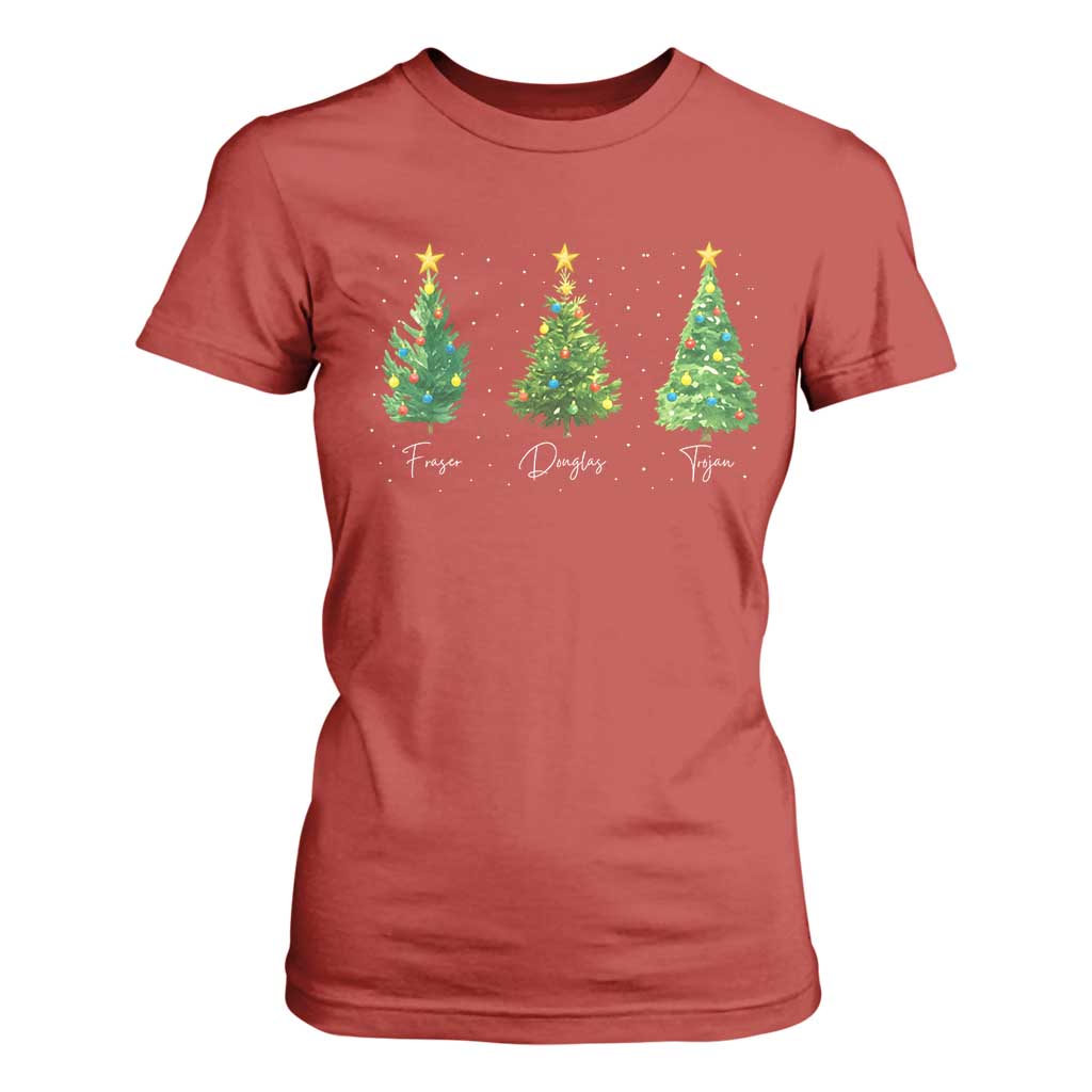 Funny Subtle FDT Resist Christmas T Shirt For Women Fraser Douglass Trojan Xmas Tree TS11 Red Print Your Wear
