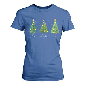 Funny Subtle FDT Resist Christmas T Shirt For Women Fraser Douglass Trojan Xmas Tree TS11 Royal Blue Print Your Wear