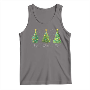 Funny Subtle FDT Resist Christmas Tank Top Fraser Douglass Trojan Xmas Tree - Print Your Wear