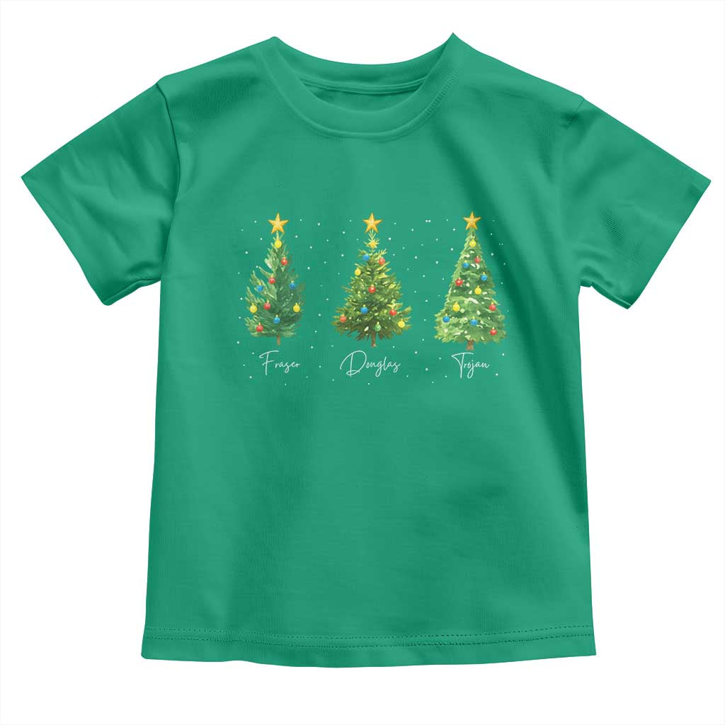 Funny Subtle FDT Resist Christmas Toddler T Shirt Fraser Douglass Trojan Xmas Tree TS11 Irish Green Print Your Wear