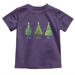 Funny Subtle FDT Resist Christmas Toddler T Shirt Fraser Douglass Trojan Xmas Tree TS11 Purple Print Your Wear