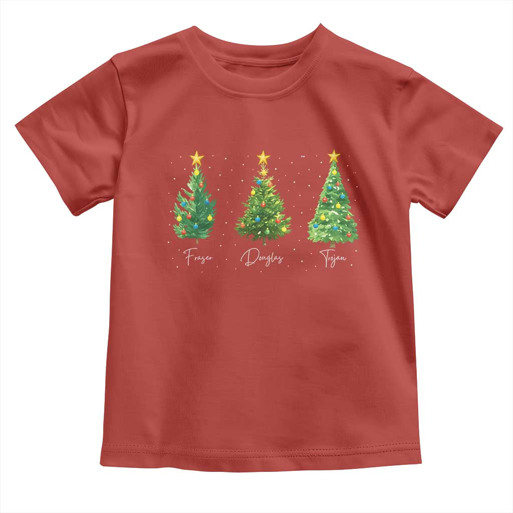 Funny Subtle FDT Resist Christmas Toddler T Shirt Fraser Douglass Trojan Xmas Tree TS11 Red Print Your Wear