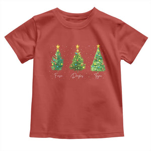 Funny Subtle FDT Resist Christmas Toddler T Shirt Fraser Douglass Trojan Xmas Tree TS11 Red Print Your Wear