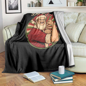 Funny Christmas Do It Lady Throw Blanket Mustache Guy Meme Santa Cosplay TS11 Print Your Wear