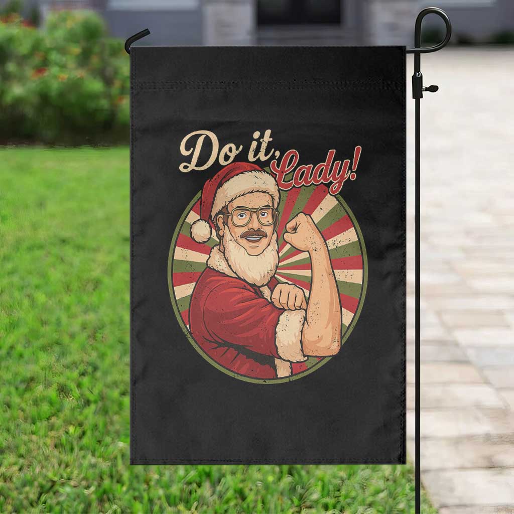 Funny Christmas Do It Lady Garden Flag Mustache Guy Meme Santa Cosplay TS11 Print Your Wear