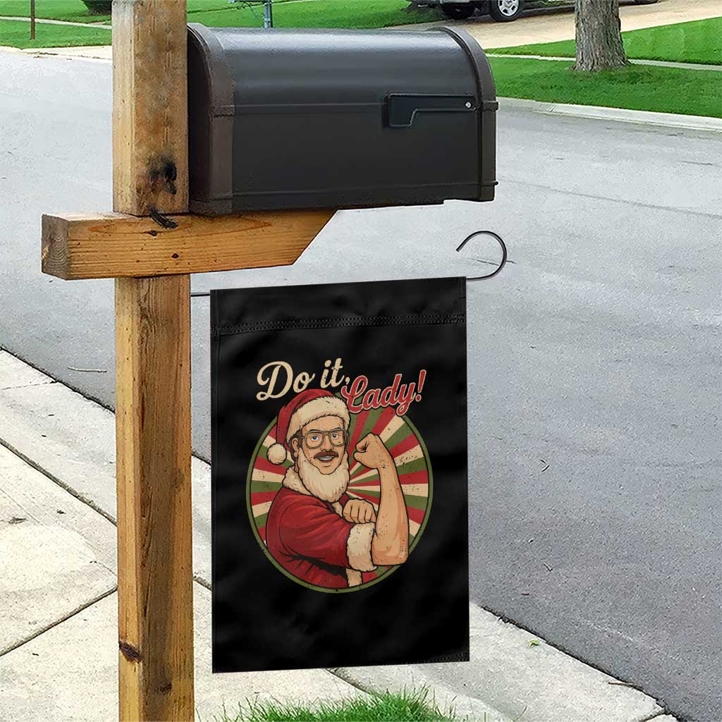 Funny Christmas Do It Lady Garden Flag Mustache Guy Meme Santa Cosplay TS11 Print Your Wear