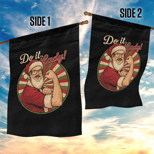Funny Christmas Do It Lady Garden Flag Mustache Guy Meme Santa Cosplay TS11 Print Your Wear