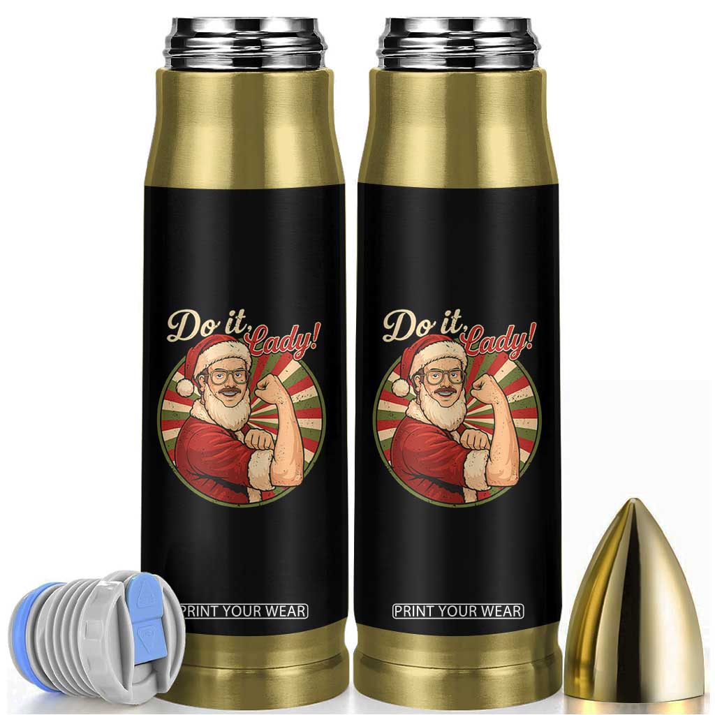 Funny Christmas Do It Lady Bullet Tumbler Mustache Guy Meme Santa Cosplay TS11 Black Print Your Wear