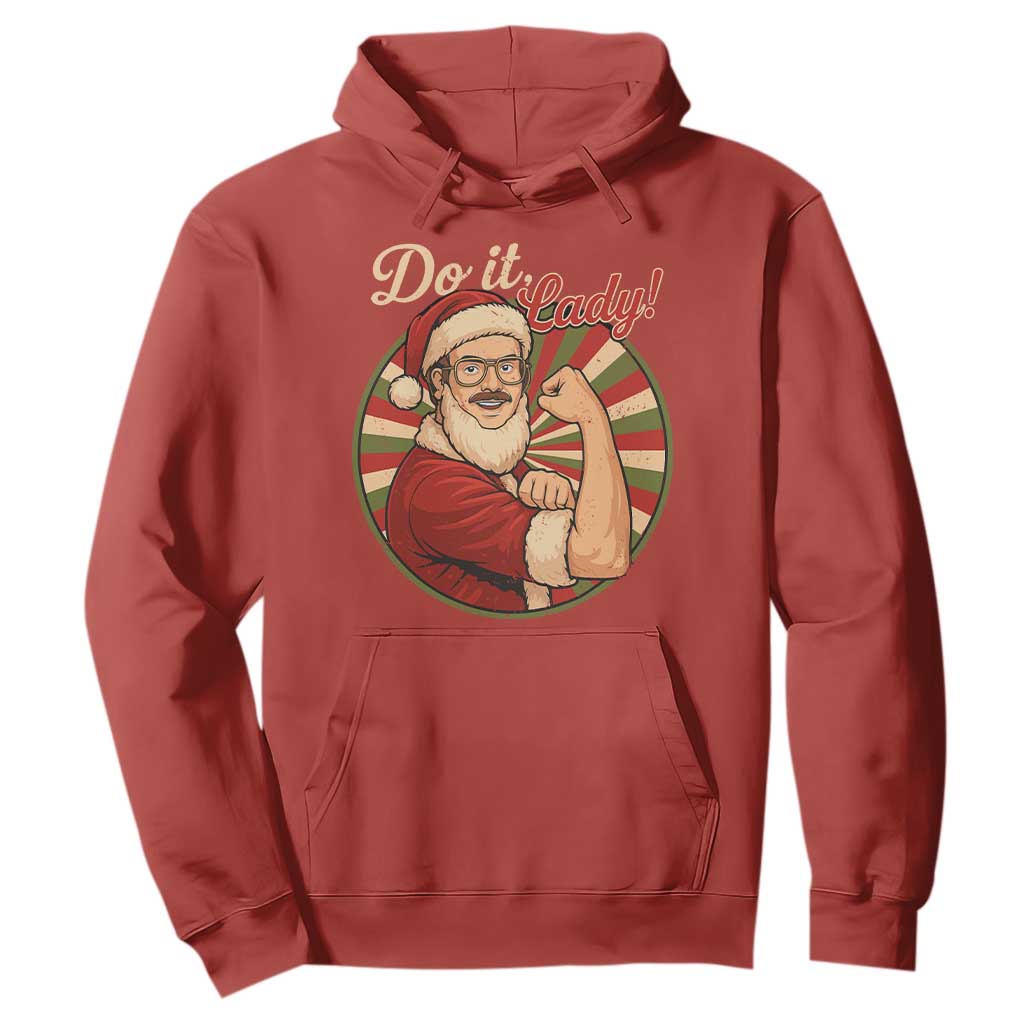 Funny Christmas Do It Lady Hoodie Mustache Guy Meme Santa Cosplay TS11 Red Print Your Wear