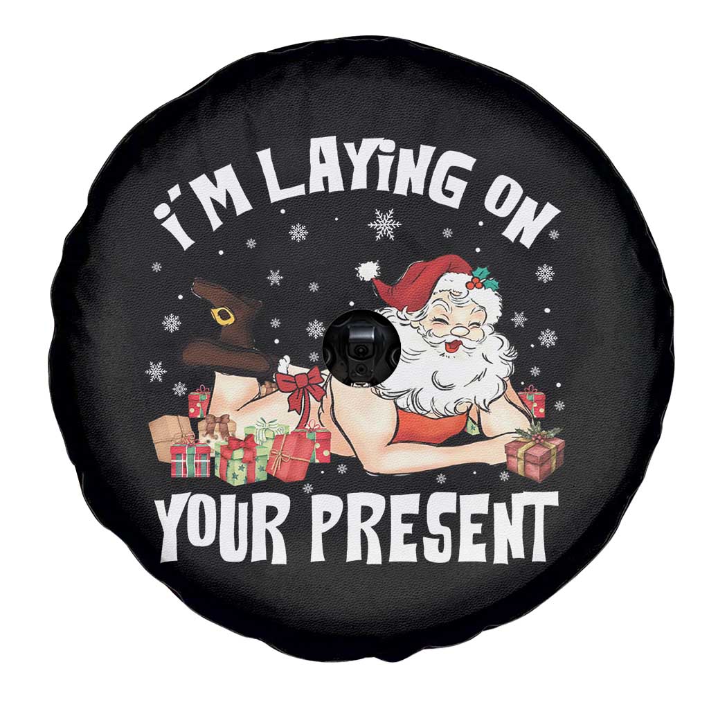 Funny Naughty Christmas Santa Spare Tire Cover I'm Laying On Your Present TS11 Print Your Wear