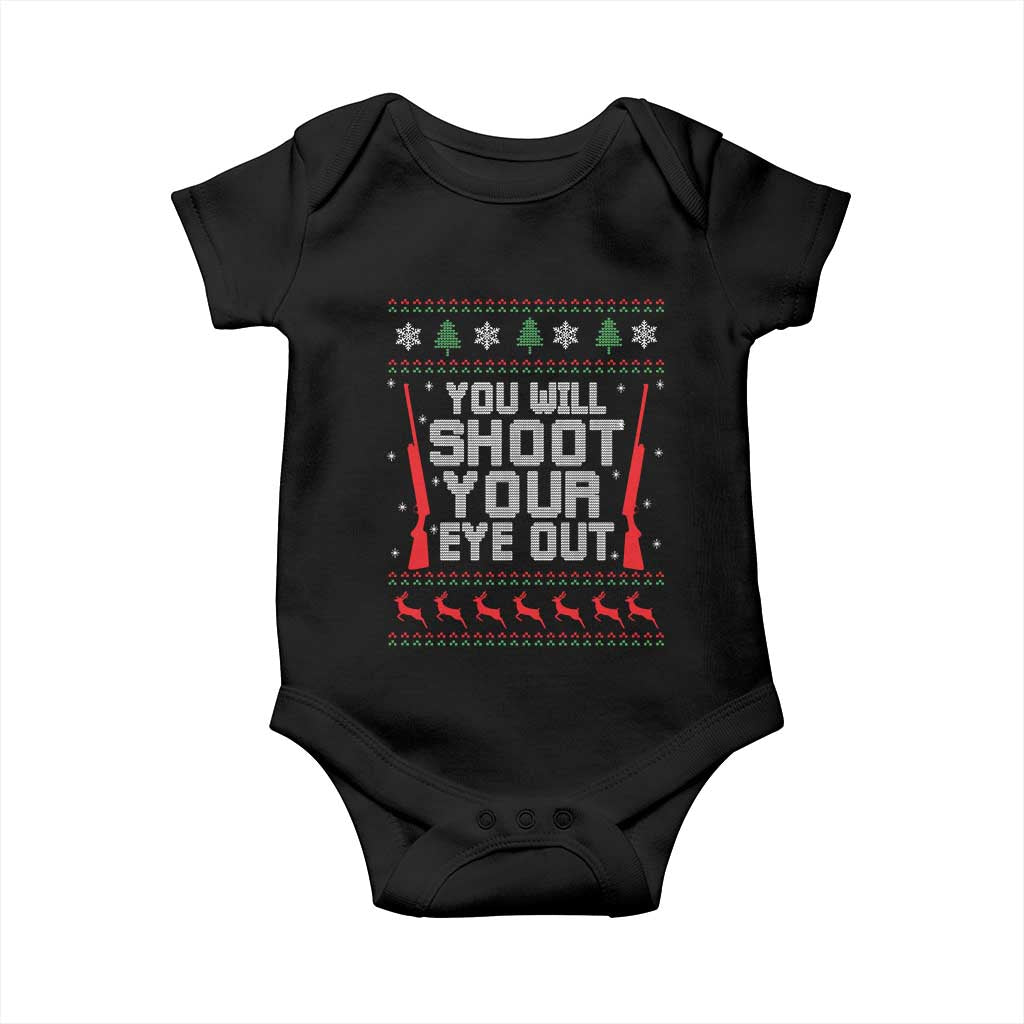 Funny You'll Shoot Your Eye Out Kid Baby Onesie Christmas Movie Guns TS11 Black Print Your Wear