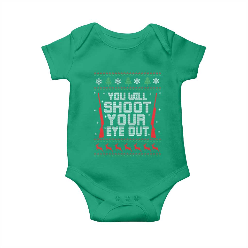 Funny You'll Shoot Your Eye Out Kid Baby Onesie Christmas Movie Guns TS11 Irish Green Print Your Wear