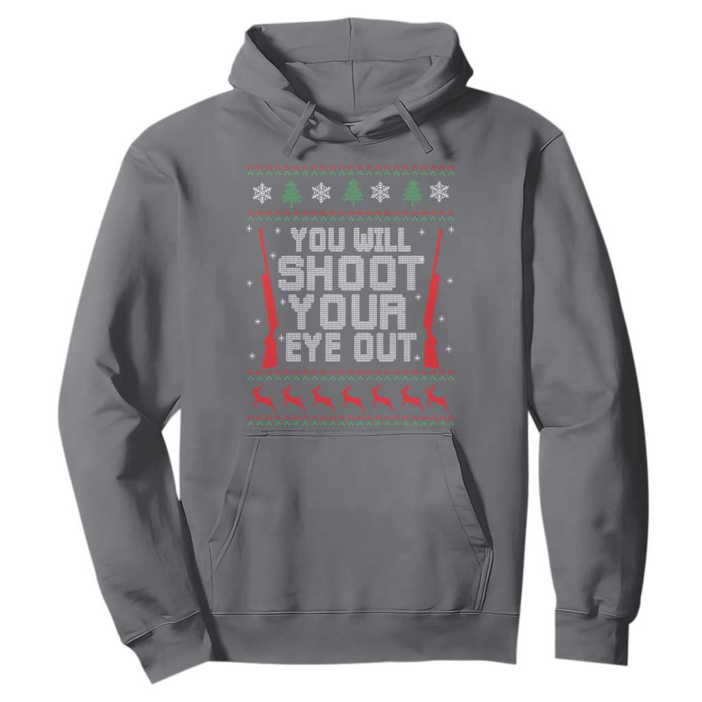 Funny You'll Shoot Your Eye Out Kid Hoodie Christmas Movie Guns TS11 Charcoal Print Your Wear