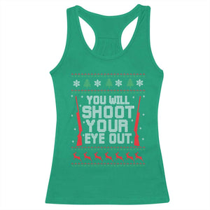 Funny You'll Shoot Your Eye Out Kid Racerback Tank Top Christmas Movie Guns TS11 Irish Green Print Your Wear