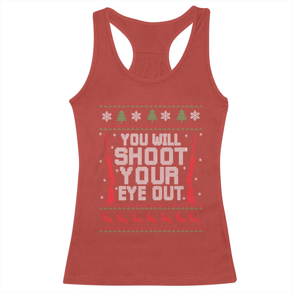 Funny You'll Shoot Your Eye Out Kid Racerback Tank Top Christmas Movie Guns TS11 Red Print Your Wear
