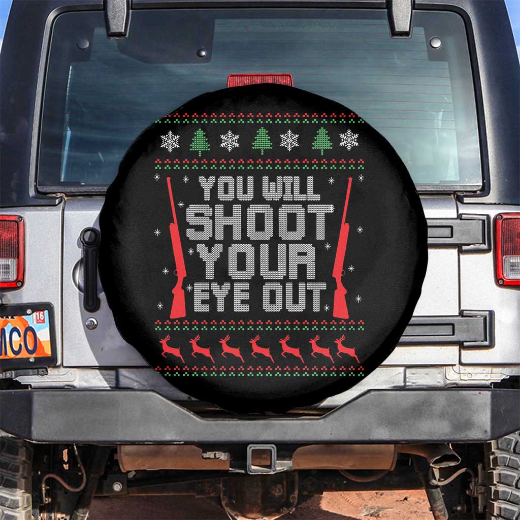 Funny You'll Shoot Your Eye Out Kid Spare Tire Cover Christmas Movie Guns TS11 No hole Black Print Your Wear
