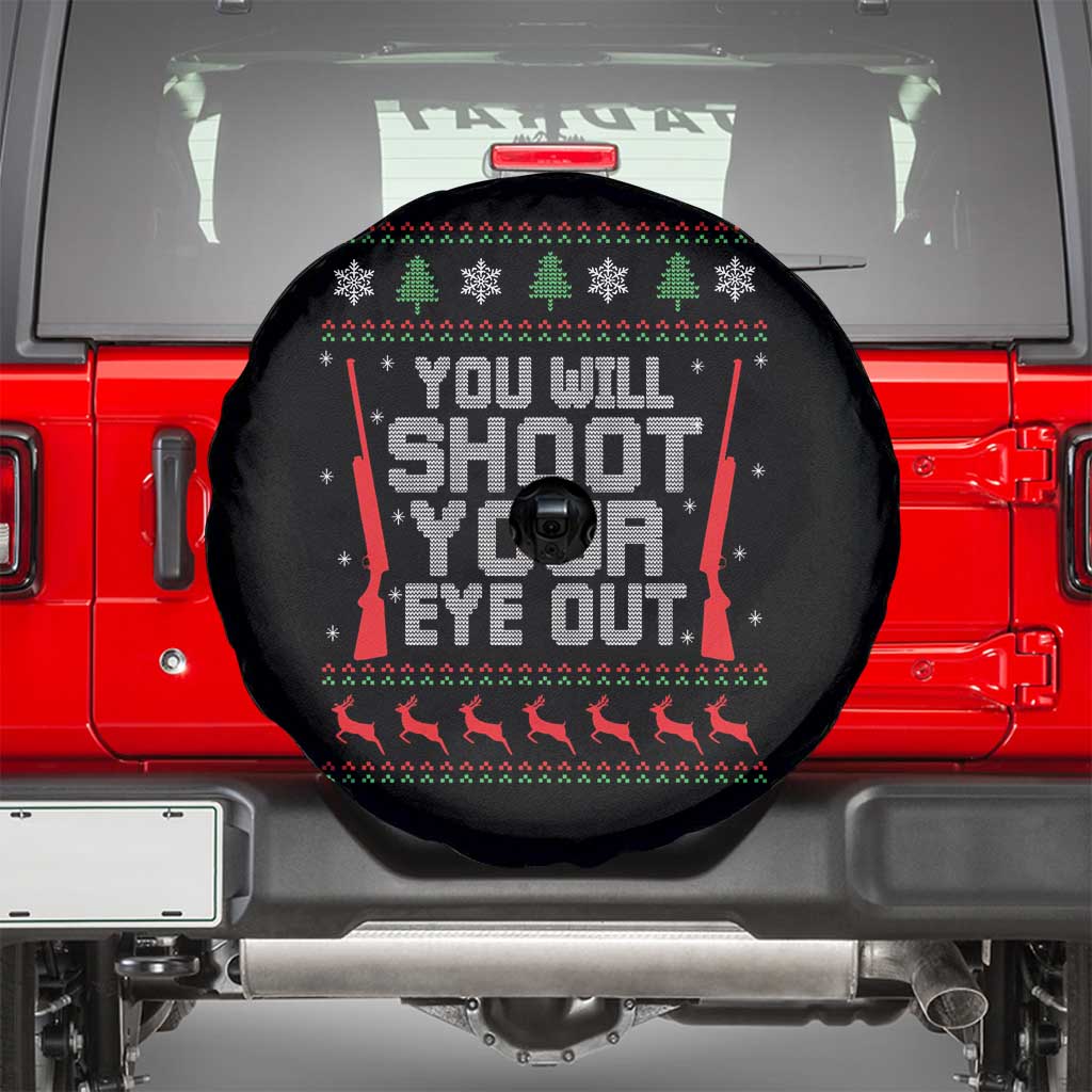 Funny You'll Shoot Your Eye Out Kid Spare Tire Cover Christmas Movie Guns TS11 Black Print Your Wear