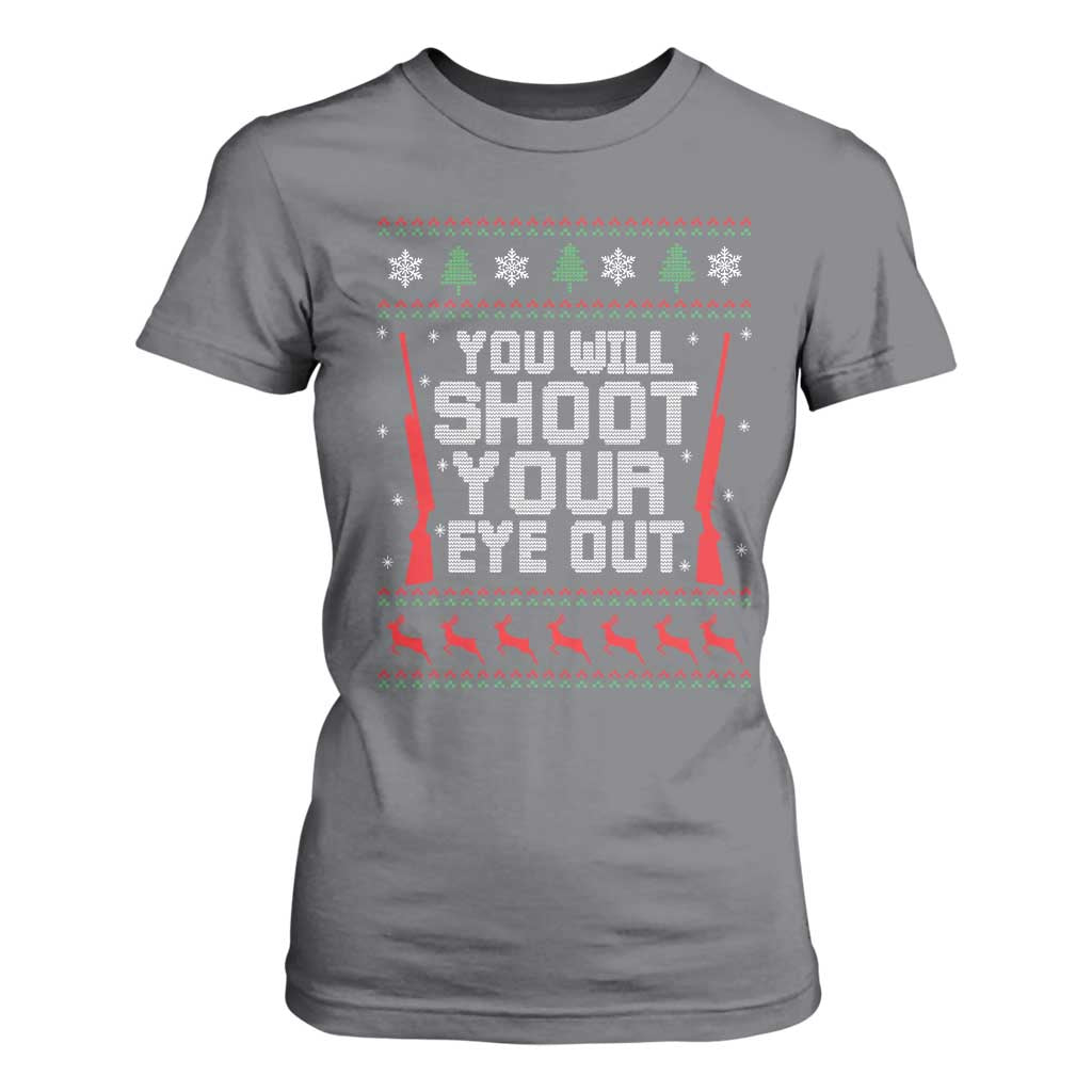 Funny You'll Shoot Your Eye Out Kid T Shirt For Women Christmas Movie Guns TS11 Charcoal Print Your Wear