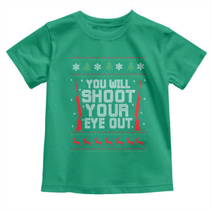 Funny You'll Shoot Your Eye Out Kid Toddler T Shirt Christmas Movie Guns TS11 Irish Green Print Your Wear