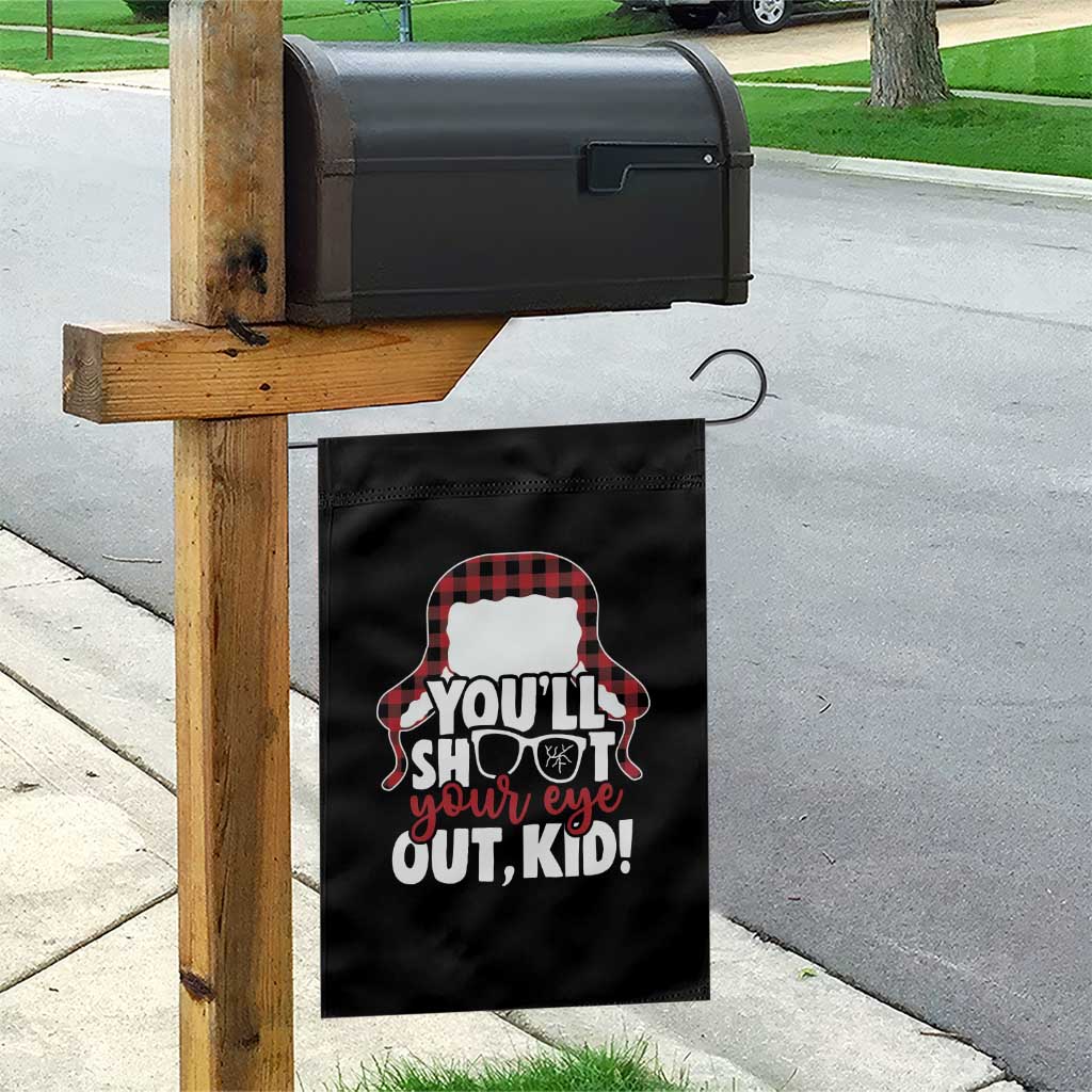 Funny You Will Shoot Your Eye Out Kid Garden Flag Christmas Movie Glasses Hat TS11 Print Your Wear