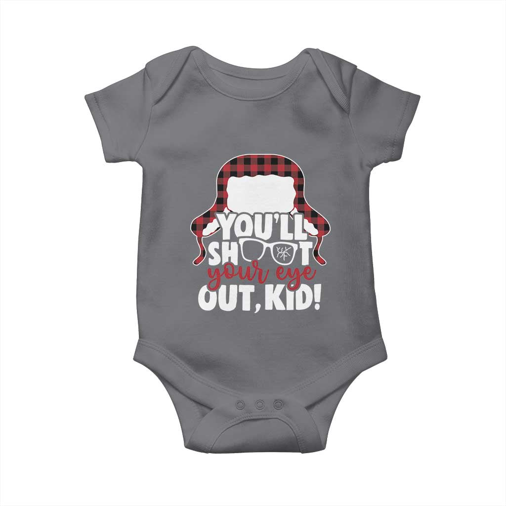 Funny You Will Shoot Your Eye Out Kid Baby Onesie Christmas Movie Glasses Hat TS11 Charcoal Print Your Wear