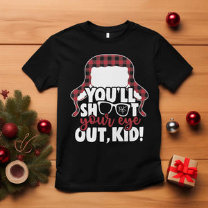Funny You Will Shoot Your Eye Out Kid T Shirt Christmas Movie Glasses Hat TS11 Black Print Your Wear
