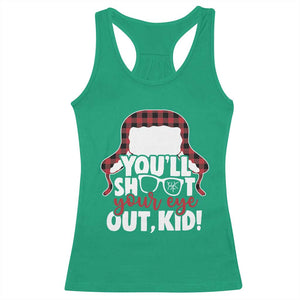 Funny You Will Shoot Your Eye Out Kid Racerback Tank Top Christmas Movie Glasses Hat TS11 Irish Green Print Your Wear