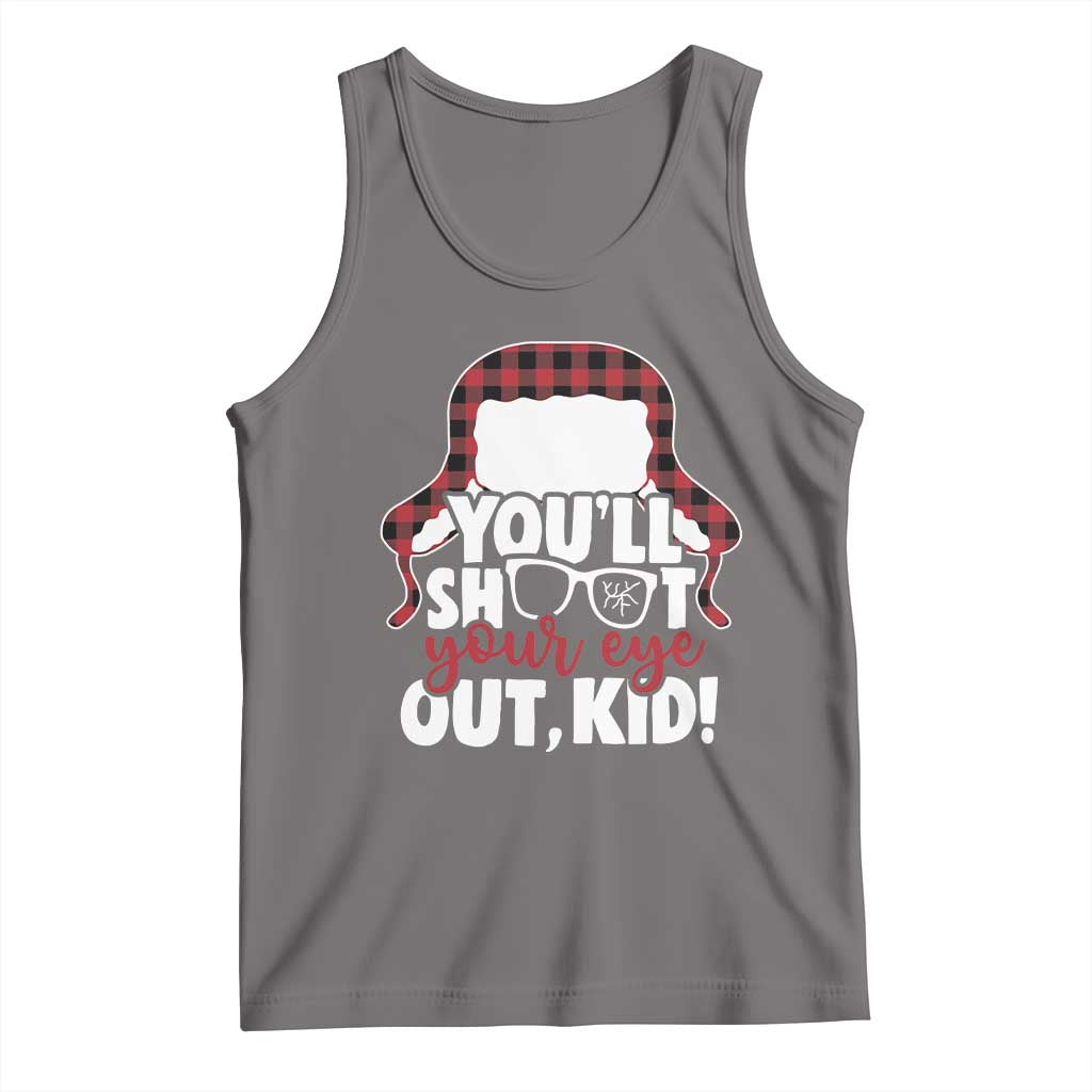 Funny You Will Shoot Your Eye Out Kid Tank Top Christmas Movie Glasses Hat TS11 Deep Heather Print Your Wear