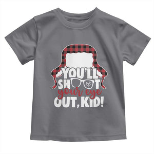 Funny You Will Shoot Your Eye Out Kid Toddler T Shirt Christmas Movie Glasses Hat TS11 Charcoal Print Your Wear