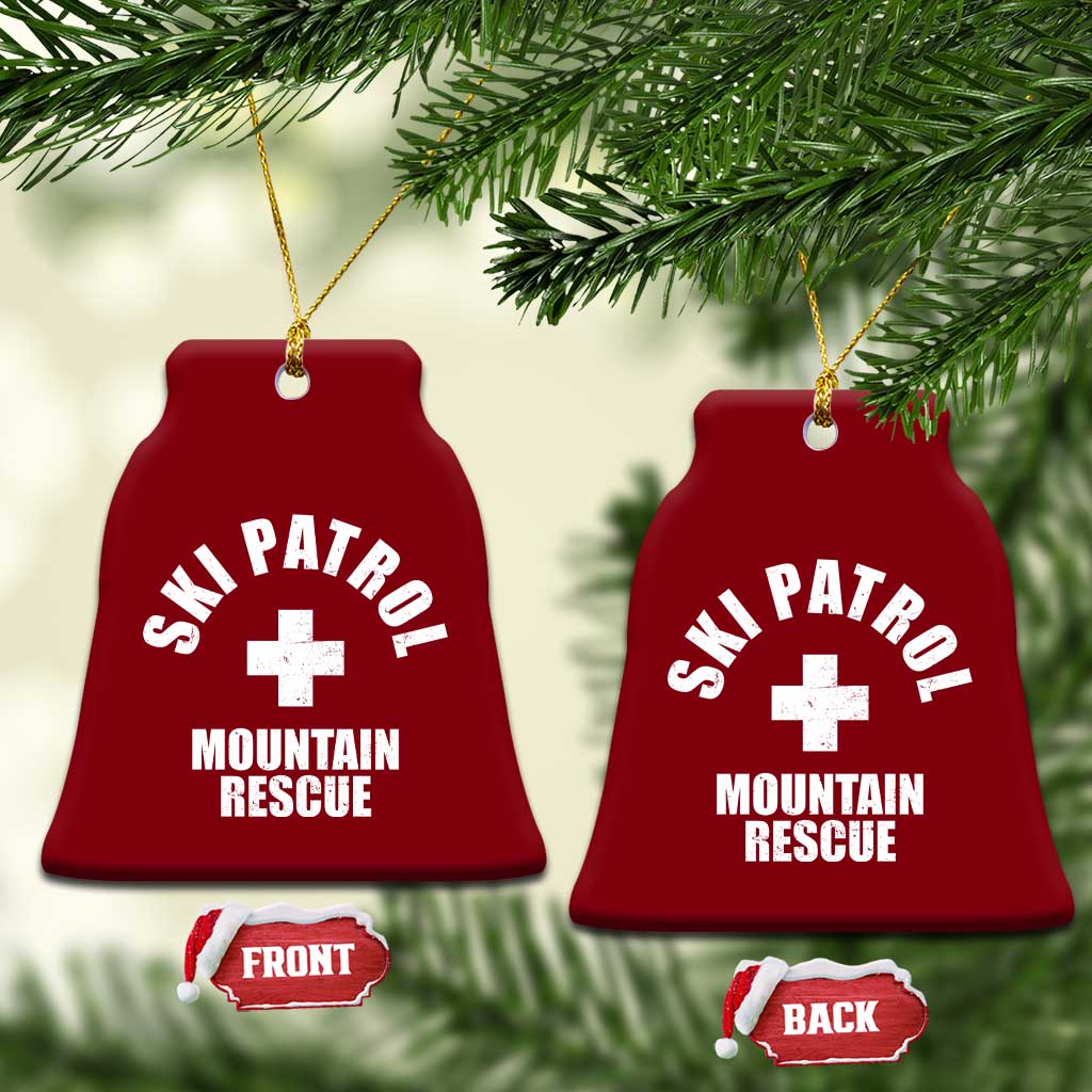 Ski Patrol Mountain Rescue Ceramic Ornament Winter Slopes Skiing Snowboarding TS11 Print Your Wear